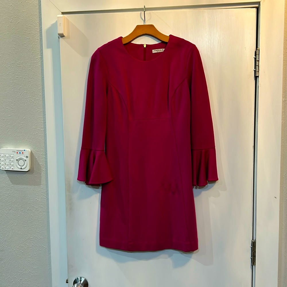 Trina Turk dress with bell sleeves size M